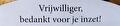 Horecabon voor vrijwilligers