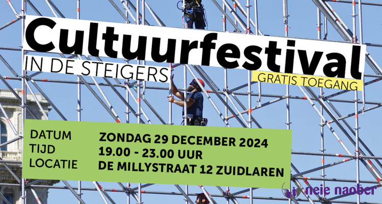 Vrijwilligers Cultuurfestival In de Steigers gezocht